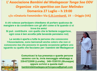 Fiera del bestiame e delle merci - Incontro con Suor Melinda