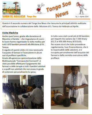 Tonga Soa News n.02 - Aprile 2014