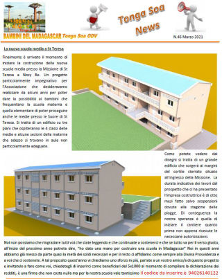 Tonga Soa News n.46 - Marzo 2021
