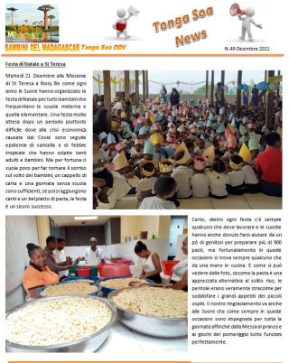 Tonga Soa News n.49 - Dicembre 2021